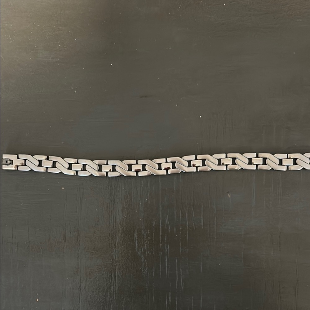 Men's Silver Chain Bracelet - Picture 2 of 7